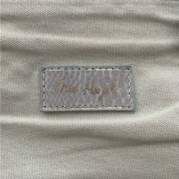 Free People Crossbody Purse Bag Beaded Strap Boho Bohemian Green - Picture 9 of 10